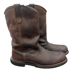 Red Wing Men's Leather Steel Toe Safety Waterproof Work Boots - Size 12